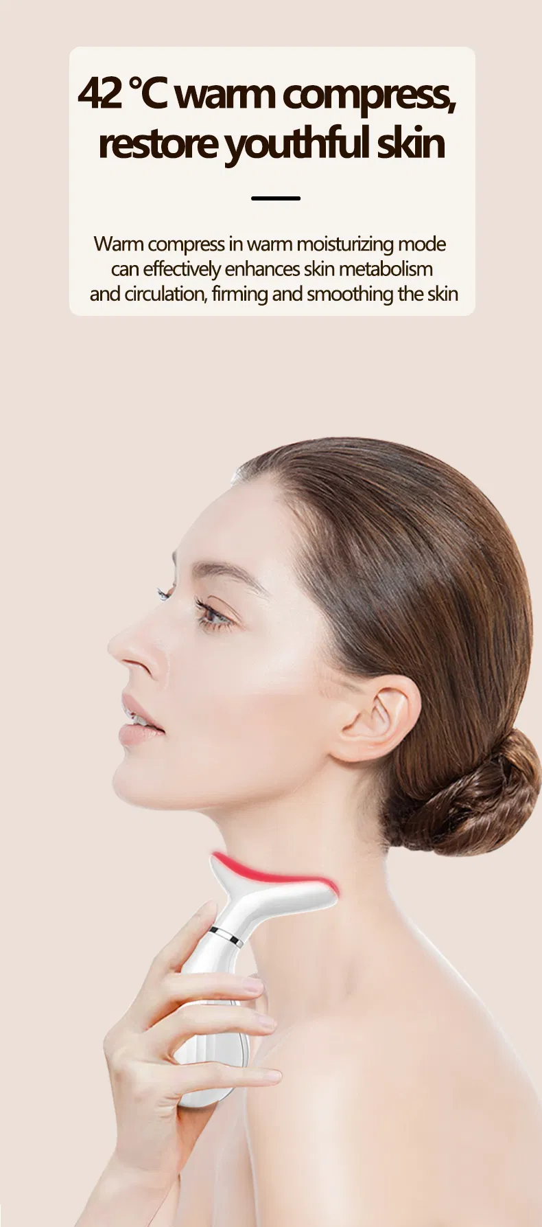 Portable LED Light Therapy Anti-Aging Facial Lifting Device