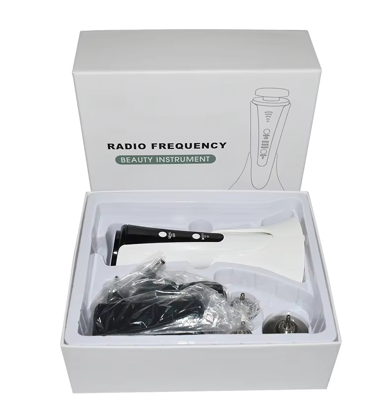 Beauty Device 3 in 1 448kHz RF Massage Wrinkle Remover Skin Tightening Skin Care Device with LED Light Therapy