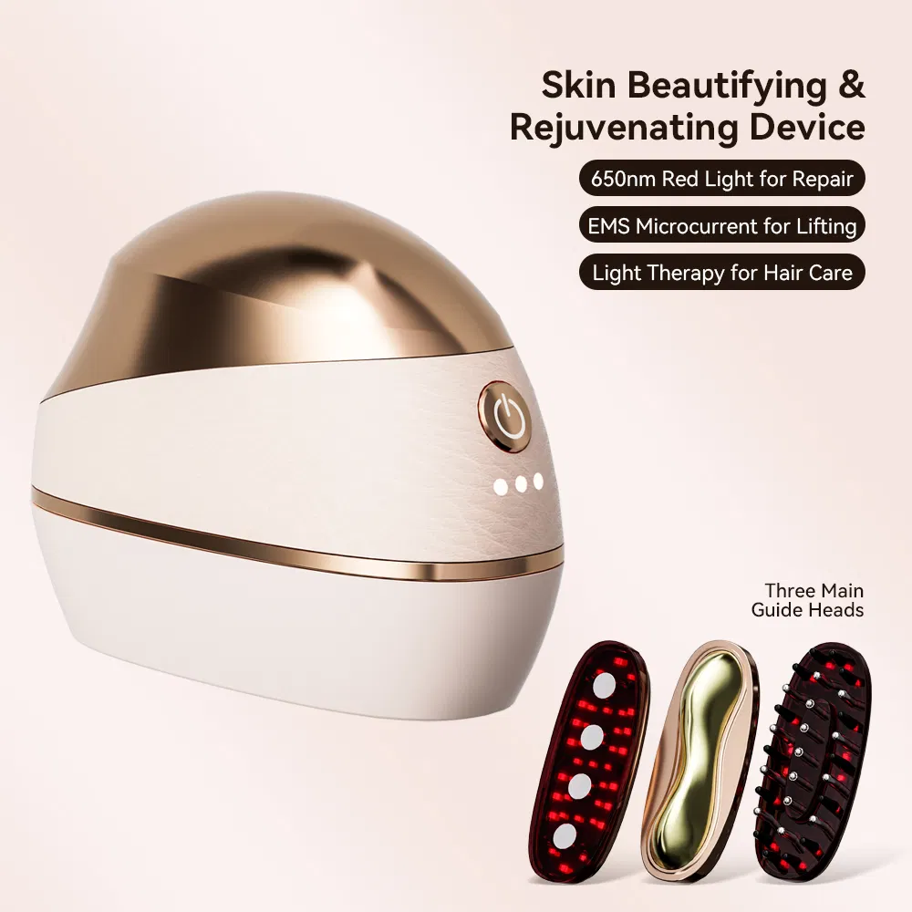 EMS Red Light Therapy Facial Tool for Home Skin Rejuvenation