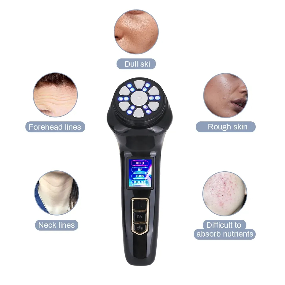 Portable Derma RF Radio Frequency EMS Slim Skin Rejuvenation Facial Mini Hifu Beauty Device