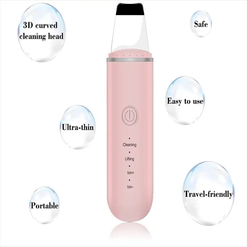 Skin Scrubber Face Skin Cleanser Blackhead Remover Deep Face Cleaning Skin Scrubber Ultrasonic Peeling Machine
