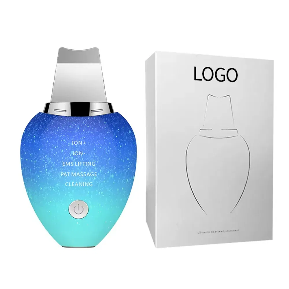 New Arrival Deep Cleaning Whitening Removal Kit Exfoliating Ultrasonic Skin Scrubber