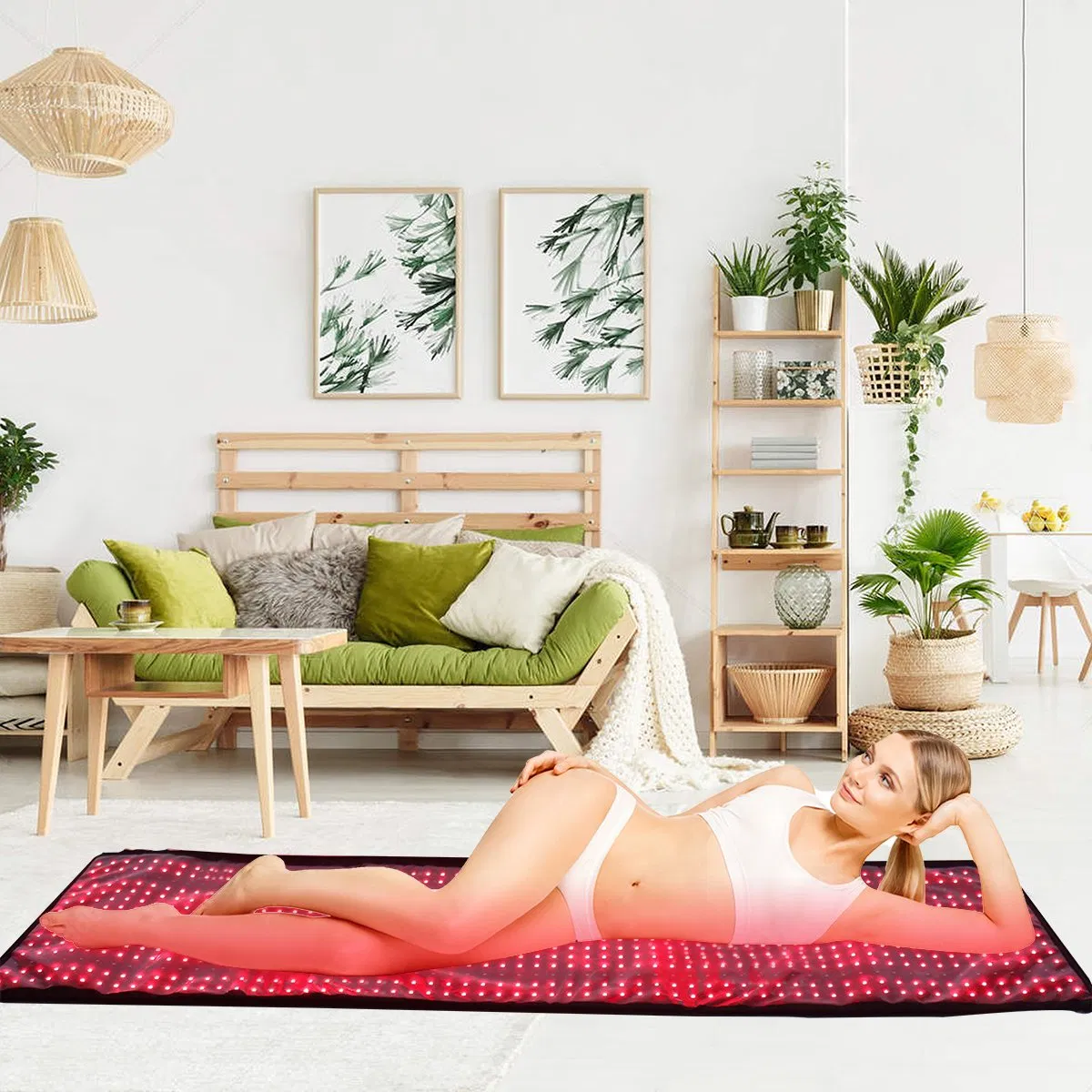 Redfy Beauty SPA Salon Anti Aging Medical Grade Facial Pad Device Home Full Body Red Light Therapy Mat