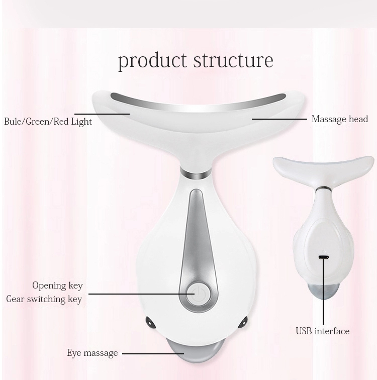 Skin Tightening Neck Face Lift V-Shaped Firming Heat Anti Aging Wrinkle Facial Massager Beauty Toning Devices