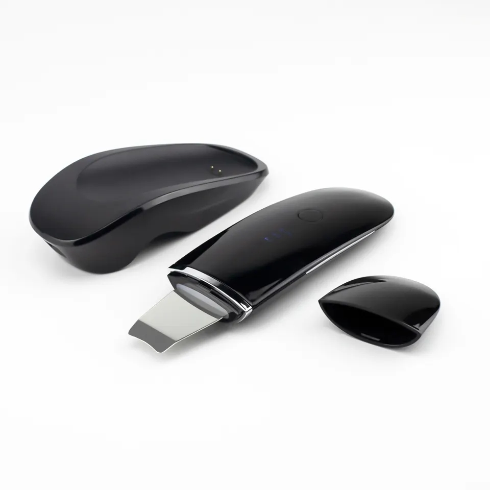 Skin Cleaning Wireless Charging Facial Waterproof Ultrasonic Home Use Peeling Blackhead Large Pore Acne Remove Skin Scrubber