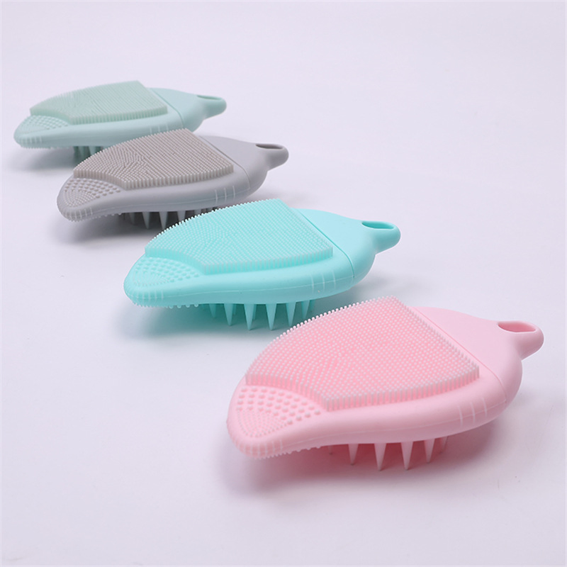Silicone Facial Cleansing, Blackhead Removal, Hair Washing, Massage &amp; Nasal Cleansing Soft Brush