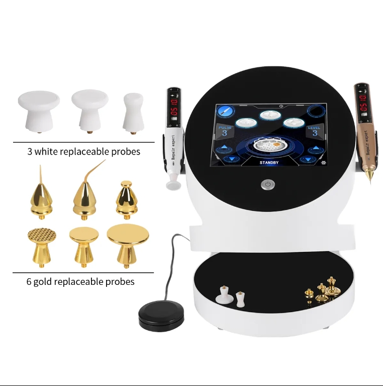 Professional Desktop Double Handles 2 in 1 Cold Plasma Pen Ozone Plasma Skin Care Anti-Wrinkle Beauty Salon Device