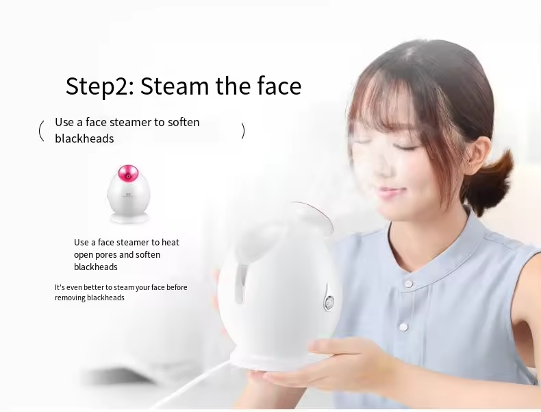 Ultrasonic Facial Scrubber Deep Cleaning Portable Stock Facial Beauty Device Lightening Brightening Skin