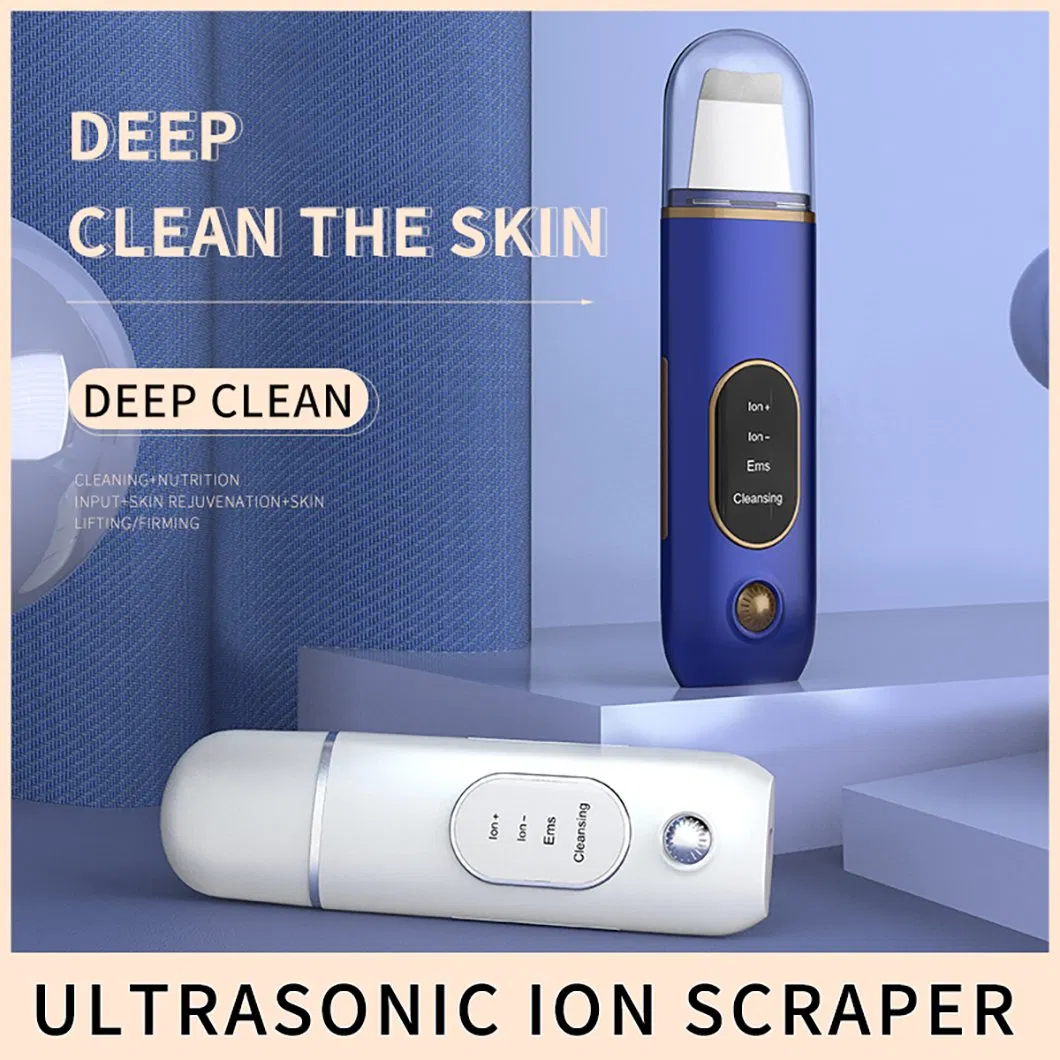 Professional Exfoliating Ultrasonic Facial Skin Scrubber Microcurrent Beauty Device