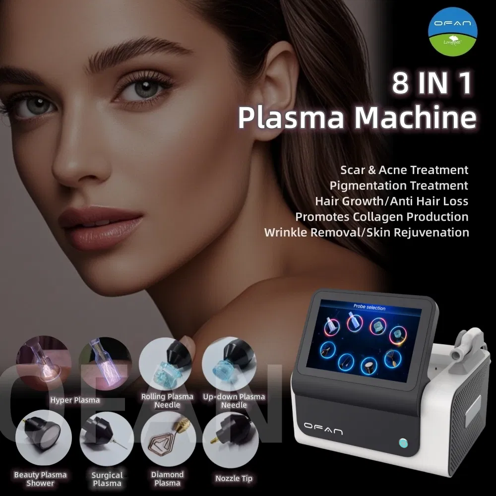 Ofan Beauty Salon Equipment Skin Care Fractional 2025 Ozone Machine Gold Red Cold Plasma Device Medical Equipment