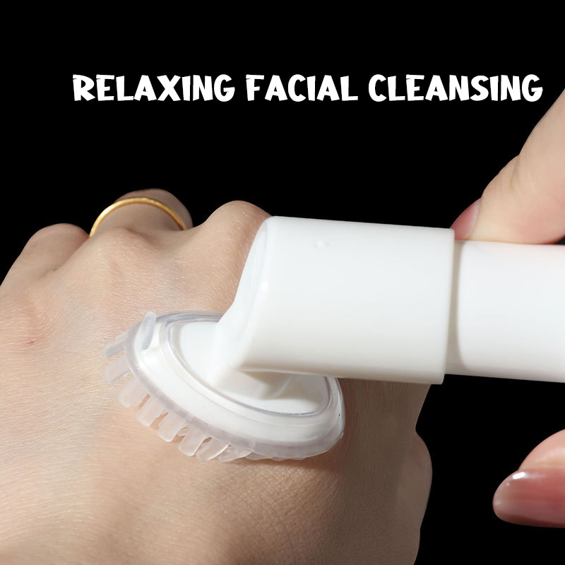 Silicone Facial Cleansing Brush Head Soft Silicone Face Wash Brush for Deep Pore Cleaning &amp; Exfoliating