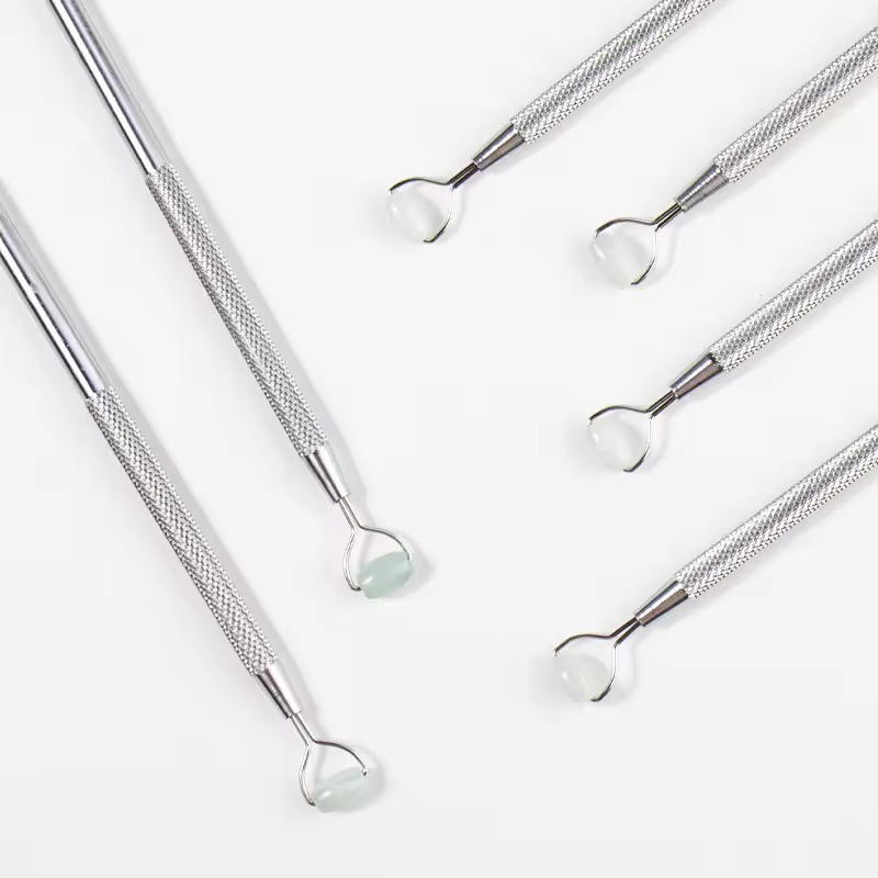 Ultimate Stainless Steel Gua Sha Lifting Tool Jade Eye Facial Massage Roller