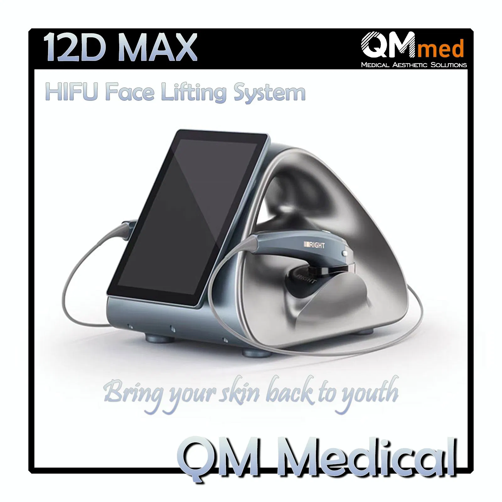 Non-Invasive Skin Rejuvenation Home 9d Wrinkle Remove Face Reyouth Body Slimming Fine Line Removal Skin Tightening Hifu Beauty Machine 12D Max Hifu