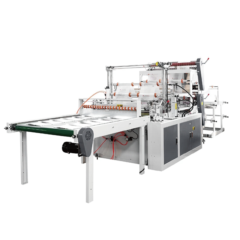 Double Layer Four Channels Hot Sealing and Cold Cutting Bag Making Machine