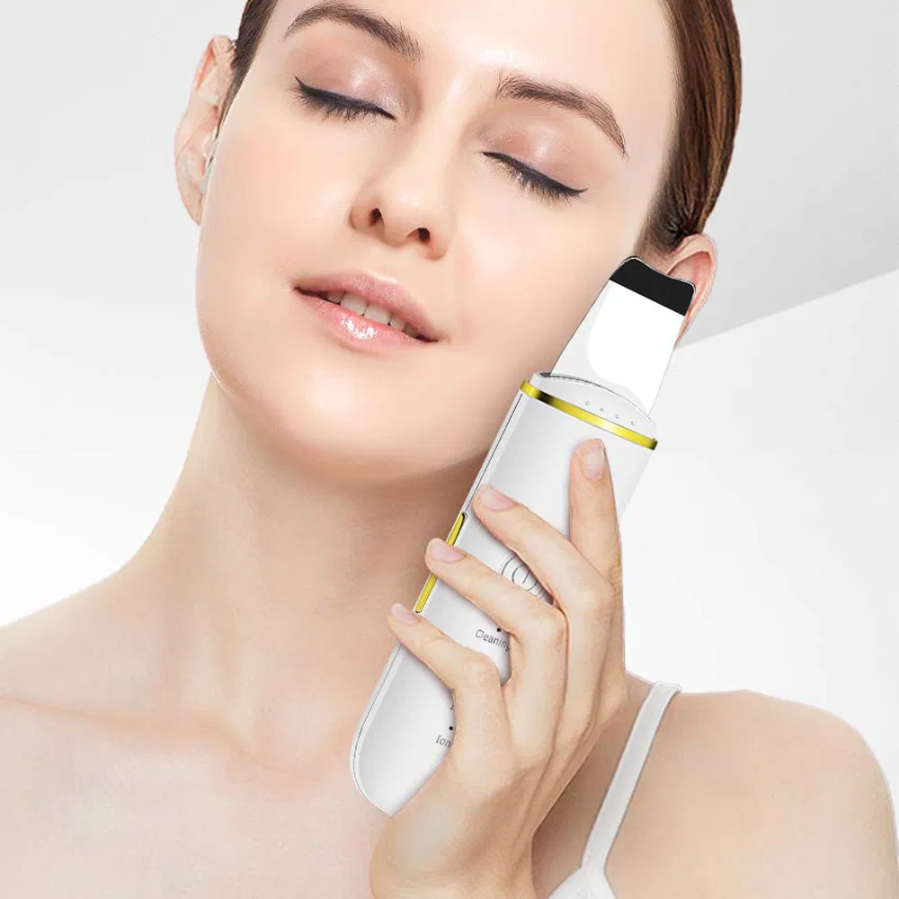 Hot Sale Professional Electric Ultrasonic Skin Scrubber Sonic Manual Facial Skin Scrubber