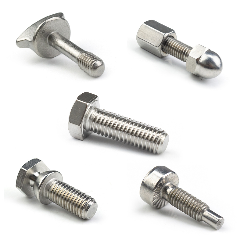 Custom Special Fastener Stainless Steel A2/A4 Hex Machine Screws Inox AISI 304/316 Hexagon Head Bolts Hex Bolt and Nut Cold Forming Parts Assembly Parts