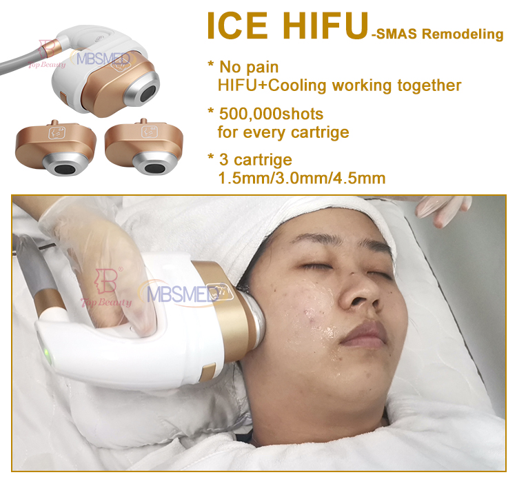 Hifu Ice Facial Lifting Skin Tightening High Intensity Focused Ultrasound Device