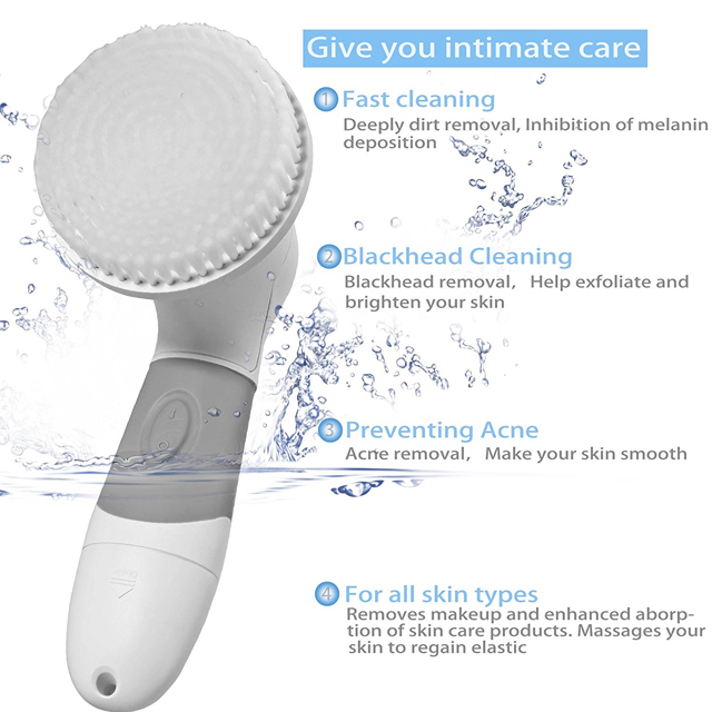 4 in 1 Mini Electric Facial Cleansing Face Brush Sale Cheap Electric Cleansing Brush for Personal Care Facial Brush Machine