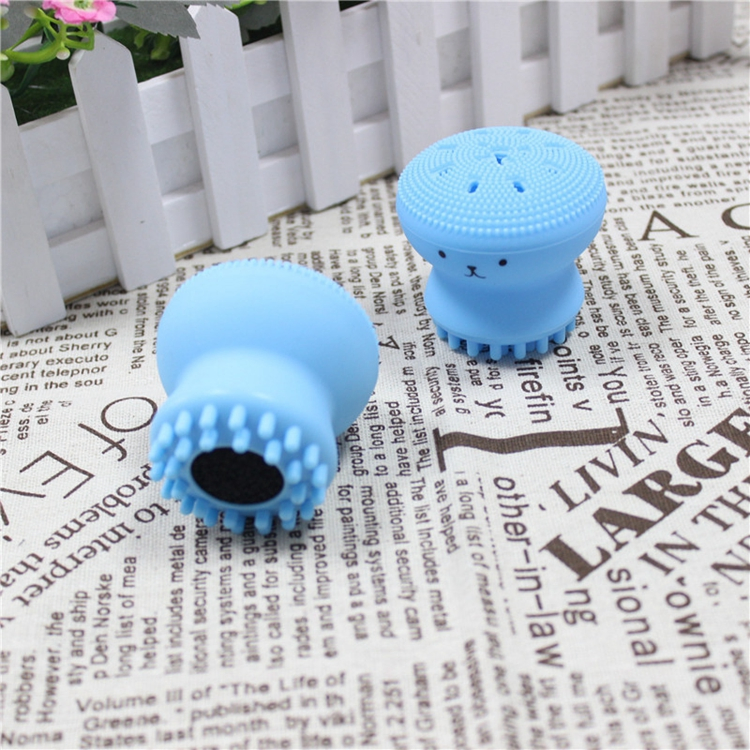 Beauty Tool Deep Pore Cleaner Softly Cleanse Octopus Silicone Face Scrubber Brush Facial Cleansing Brush