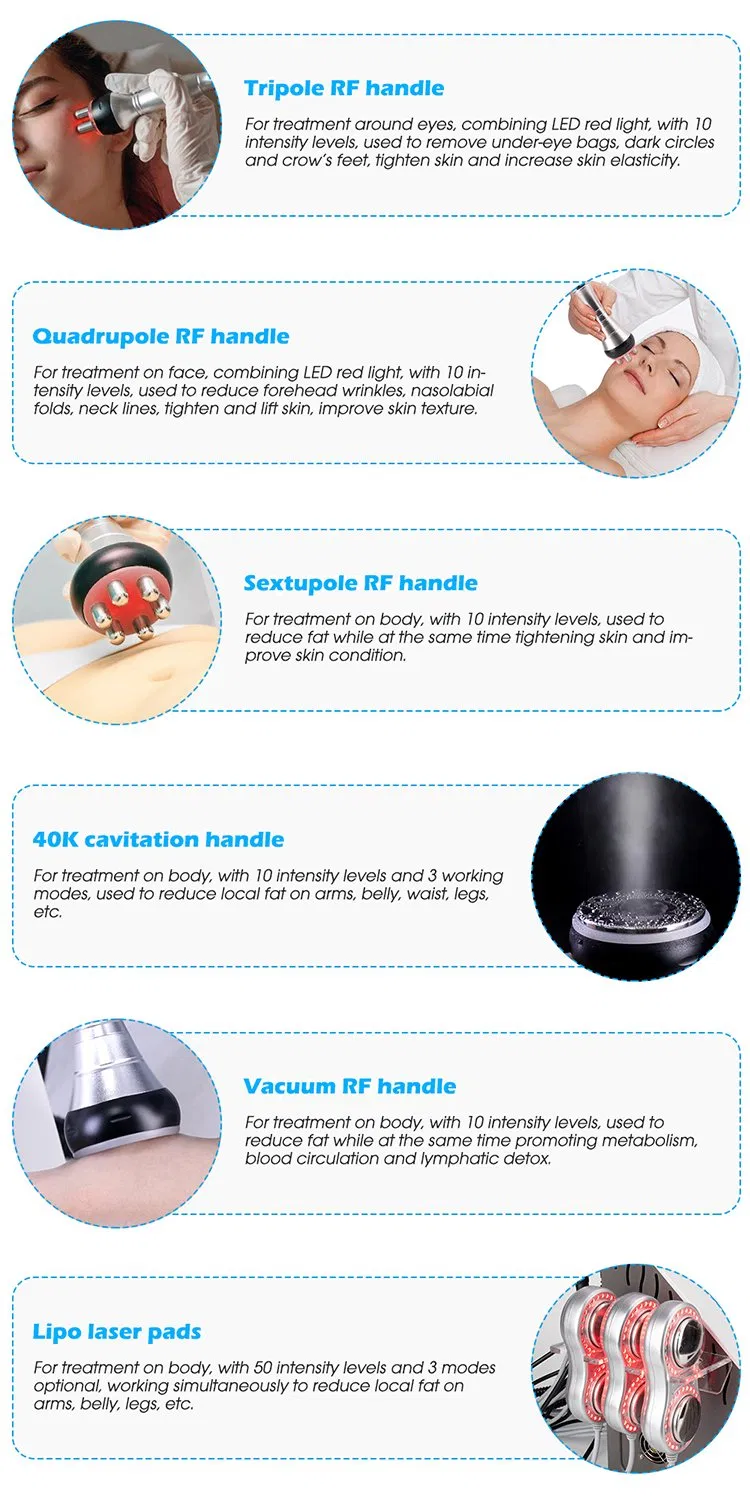 Portable Home Equipment Beauty Device 40K 80K Skin Tightening Facial and Full-Body Weight Loss Slimming Fat Reduction Machine