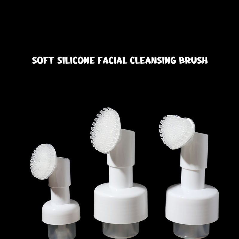Silicone Facial Cleansing Brush Head Soft Silicone Face Wash Brush for Deep Pore Cleaning &amp; Exfoliating