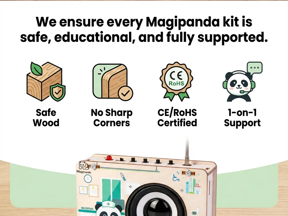 Wooden Radio DIY Assembly Kit Stem Educational Toy for Kids Learning