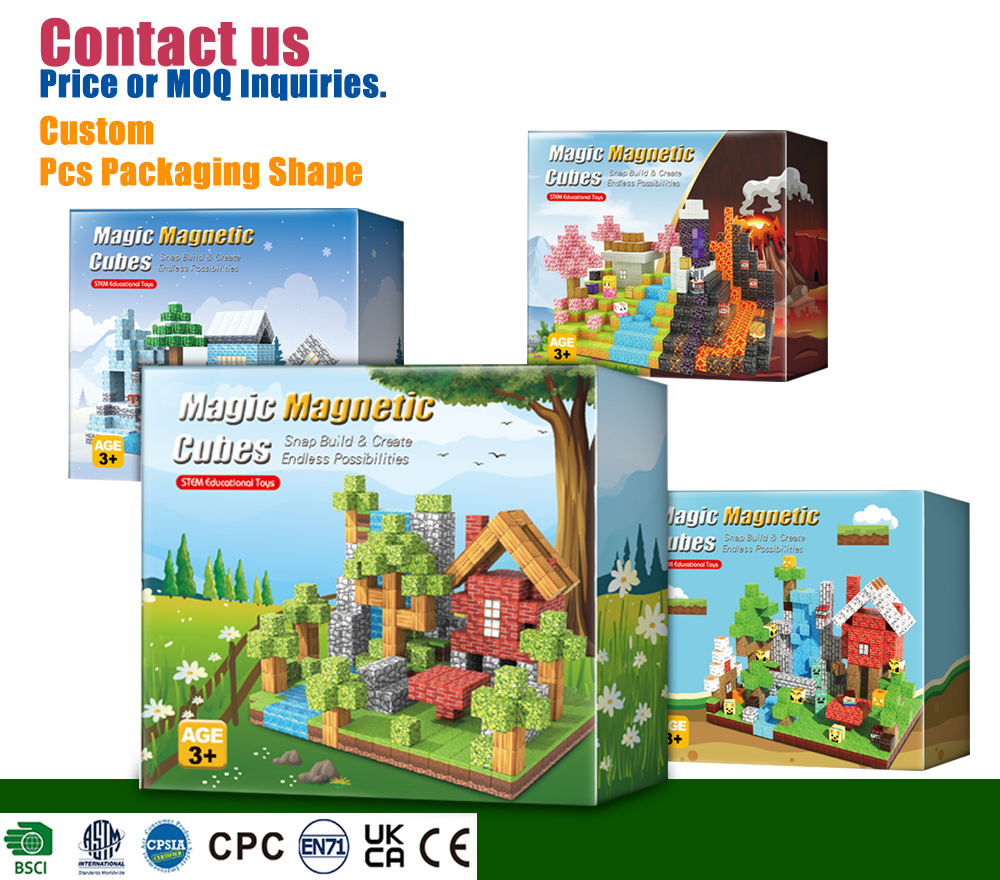 Magnetic Building Cubes Details