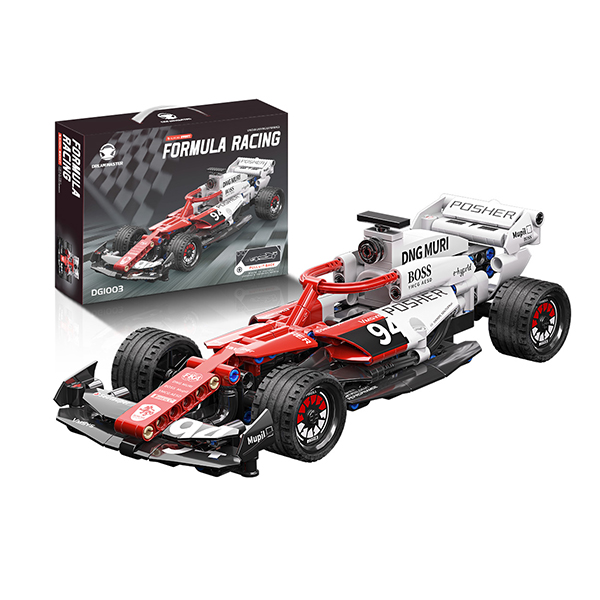 Customized 276pcs 1:18 Educational Toy ABS Material Building Block Game F1 Racing Car (Pull Back) Transportation Theme