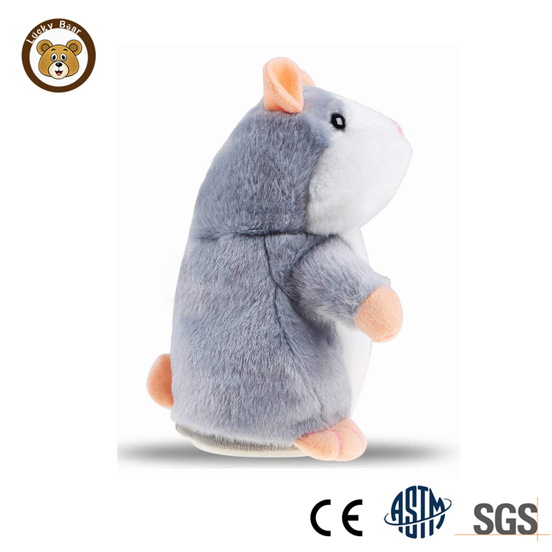 Talking Record Hamster Plush Interactive Early Learning Toy Birthday Gift