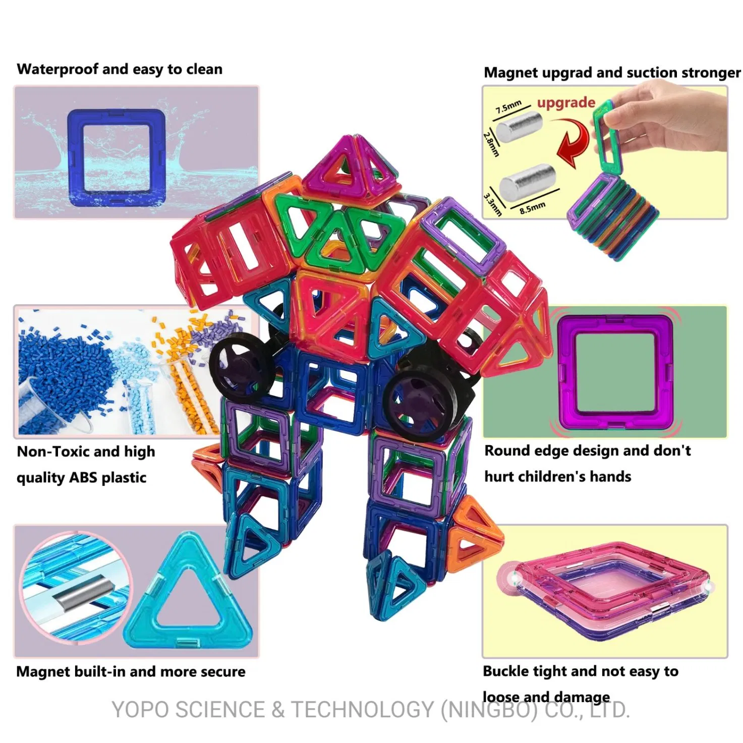 Colorful Montessori Magnetic Track Children's Educational Toy