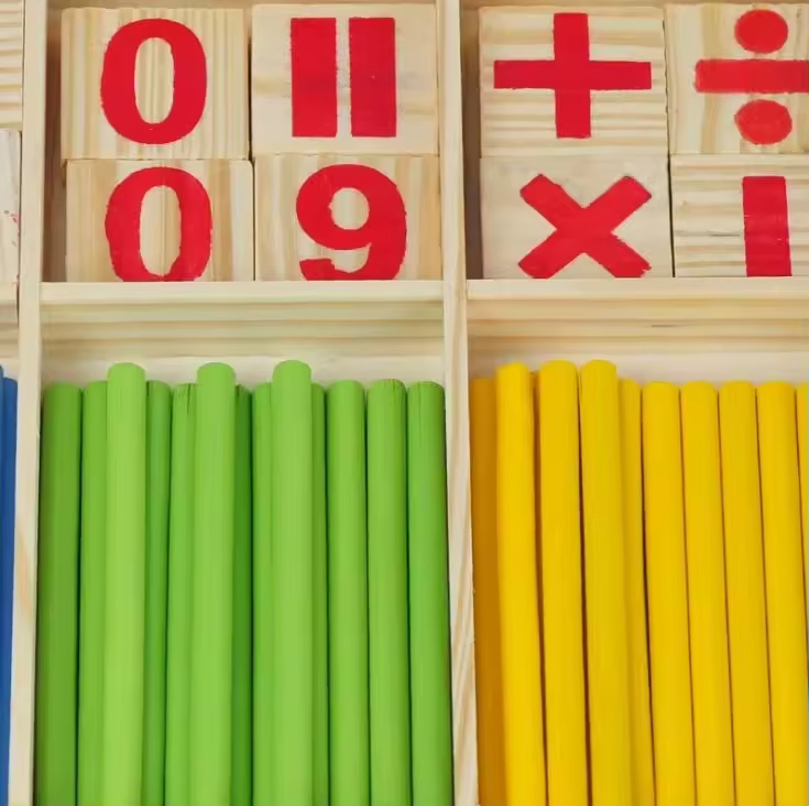 Wood Educational Number Math Calculate Game Toy Mathematics Puzzle Toys Kid Early Learning Counting Sticks Material Children