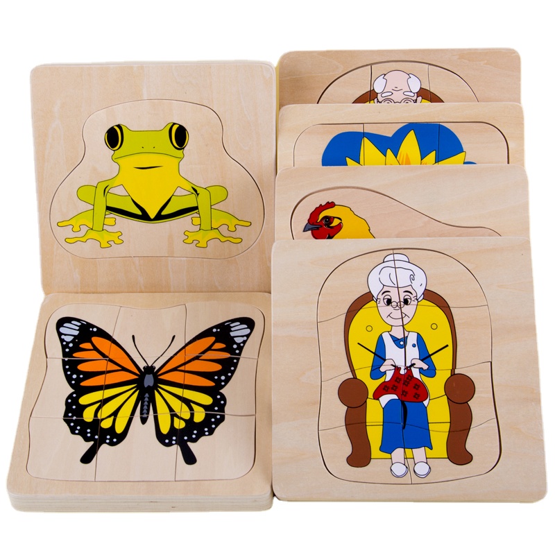 Montessori Toys Wooden Chinese Sand Word Board Pinyin Chinese Character Language Learning Educational Toys Set for Kids