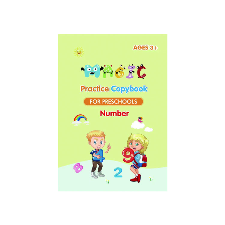 Children Handwriting Tracing Workbook For Exercise Drawing,Math,Numbers,English Alphabet Letter Sank Magic Book