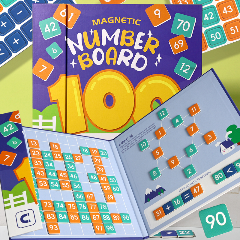 Toddler Montessori Toys 100 Number Calculation Puzzle Learning Mathematics Teaching Tool Toys