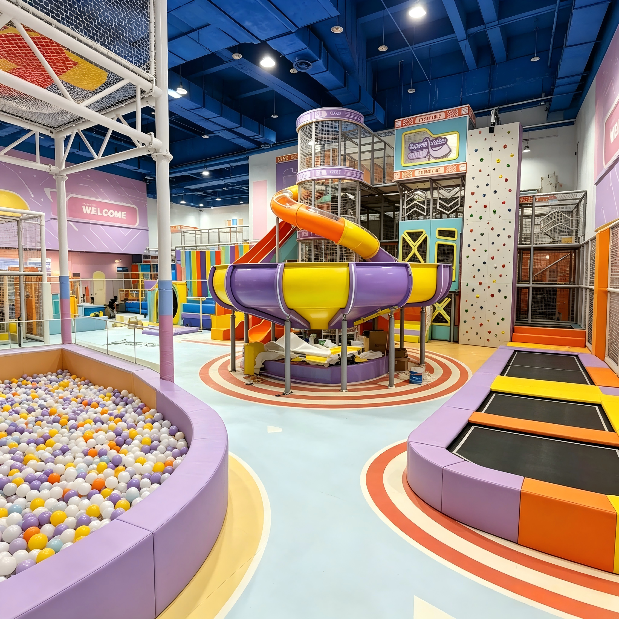 Certificated Kids Fun Land Soft Kids Indoor Playground Equipment for Children with Adventure Maze Systems for Cafe House