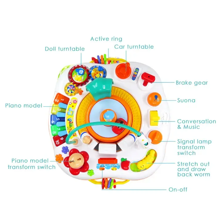 Multifunctional Activity Learning Table Baby Infant Study Toys for Early Brain Development