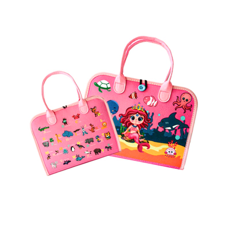 New Activity Baby Sensory Learning Toy Busy Book Bag Montessori Educational Felt Busy Board for Toddler