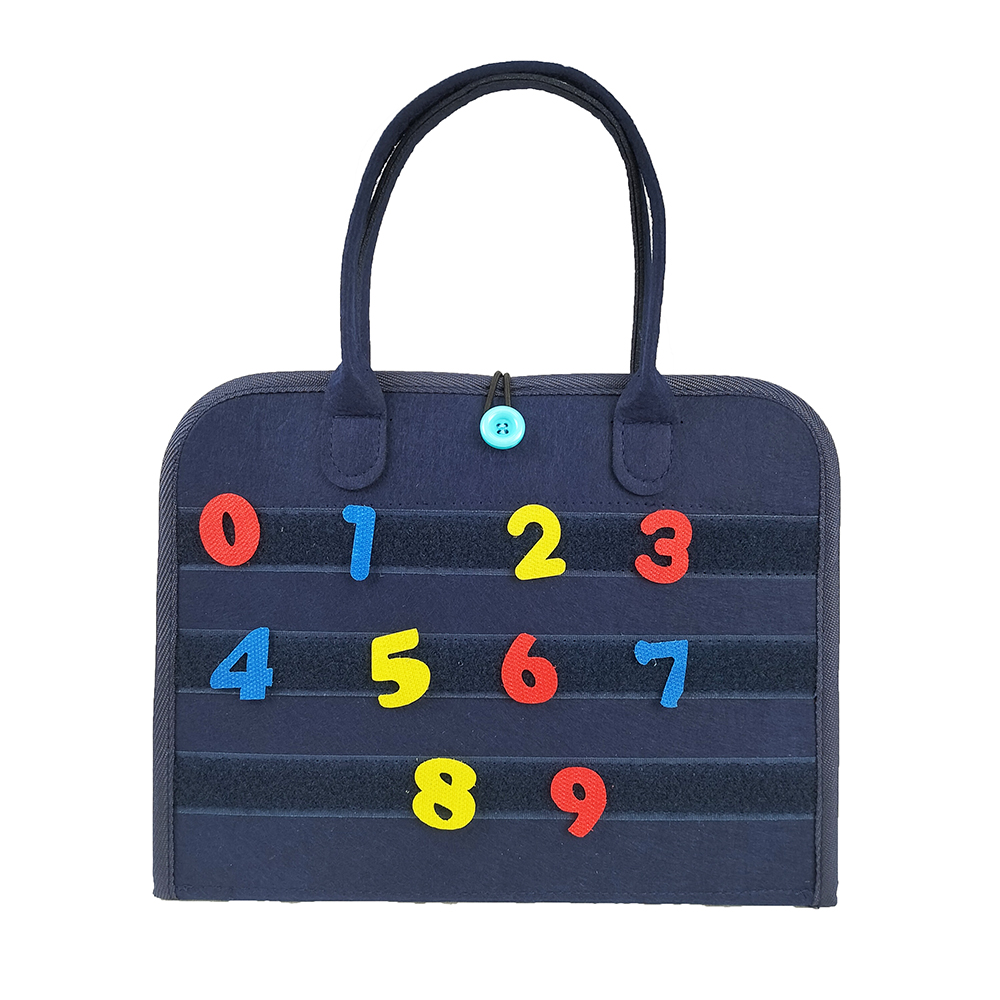 Busy board with velcro numbers