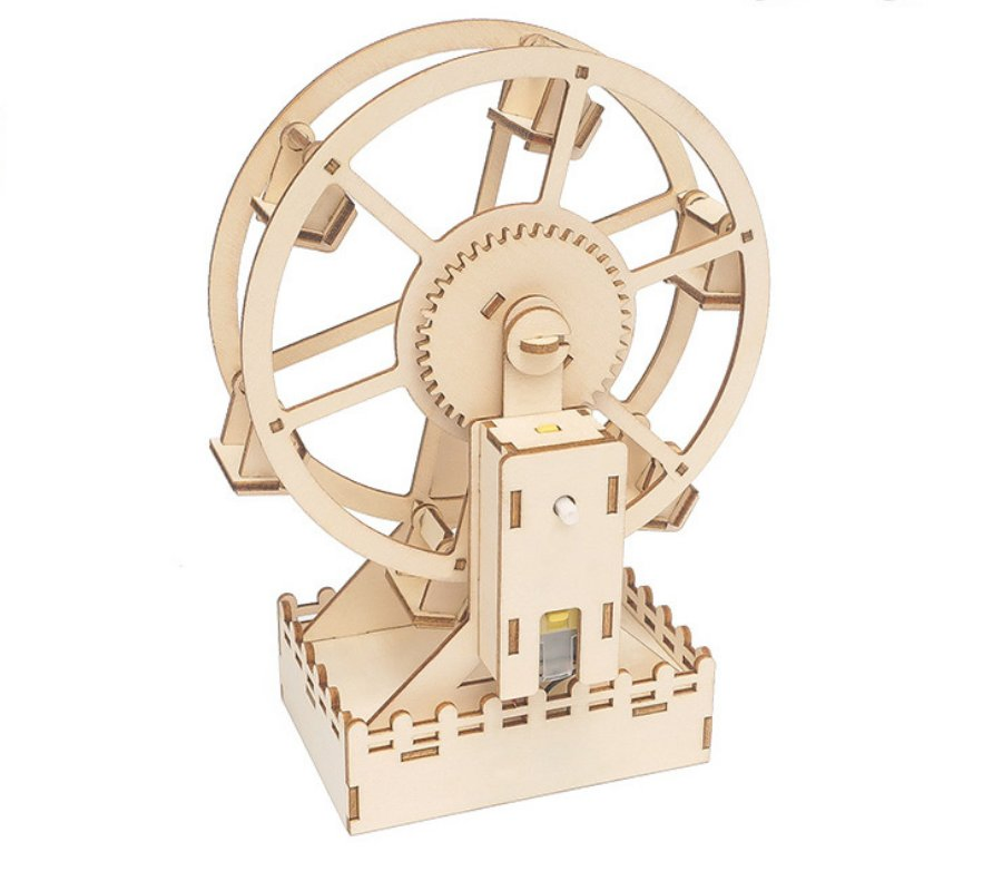 Ferris Wheel Kit Children′ S DIY Stem Creative Scientific Programming Technology Learning Wooden Educational Toys