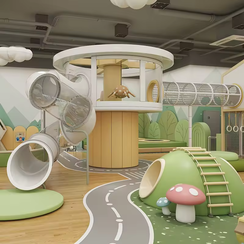 Certificated Kids Fun Land Soft Kids Indoor Playground Equipment for Children with Adventure Maze Systems for Cafe House