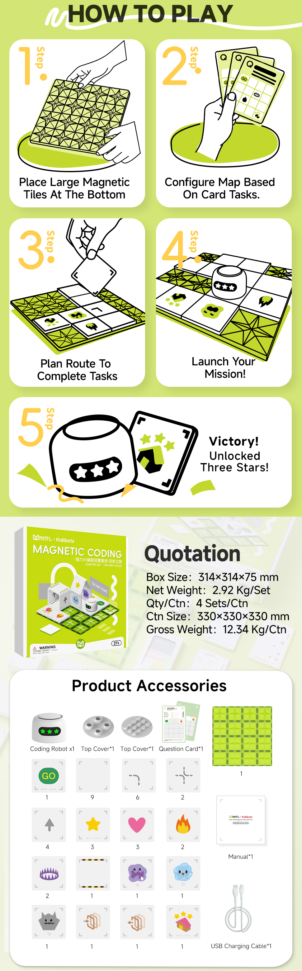 Magnetic Coding Robot Play Scenario 2