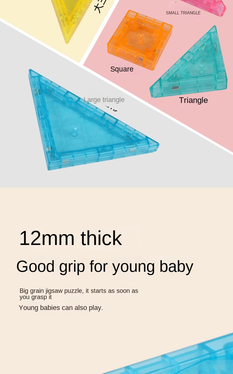 Magnetic Tangram Puzzles for First Grade Math Teaching Special Educational Toys for Kindergarten Primary School Students