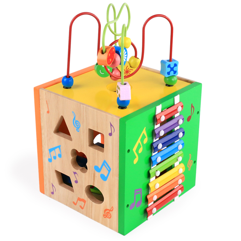 Kids Wood Educational Toy, Children Game Puzzle Toy, Baby Block Toy, Animal Toy Model Toy, Learning Toy, Wooden Shape Sorting Building Cube Block Toy