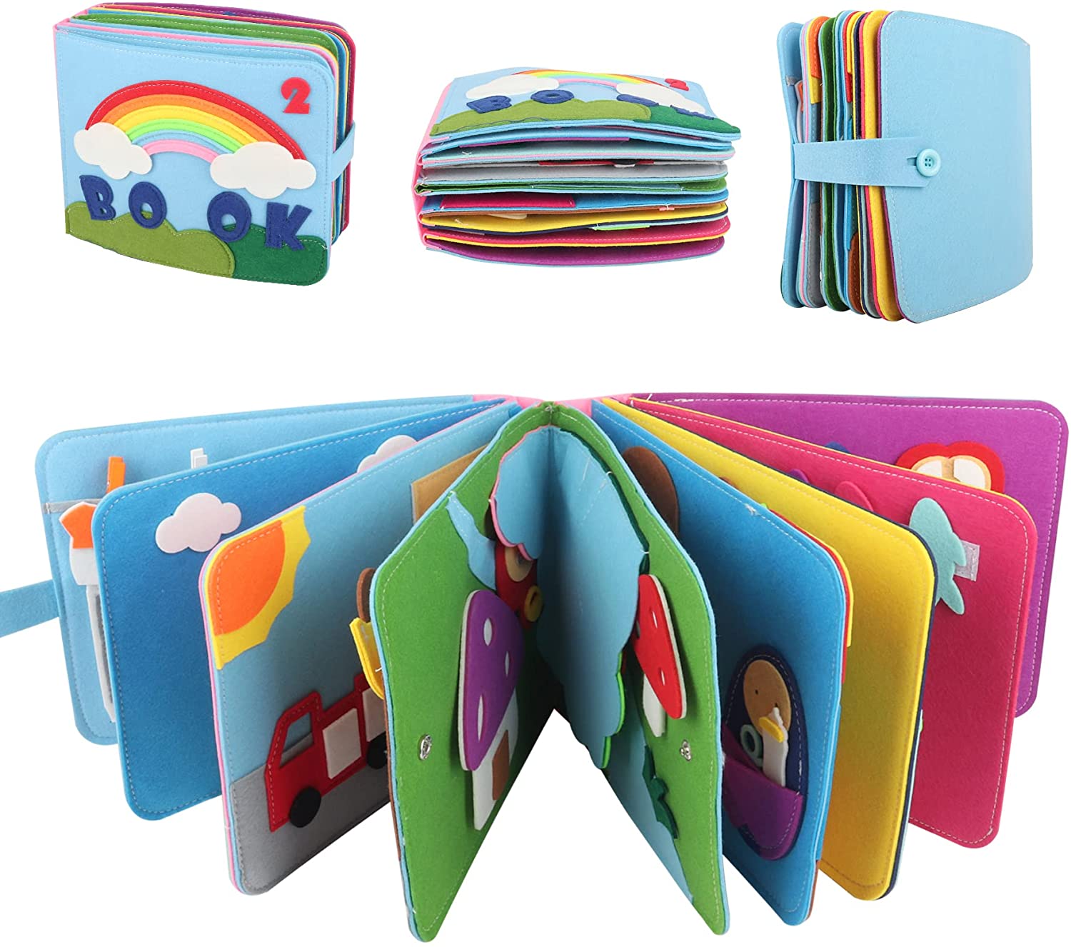 Felt educational quiet book