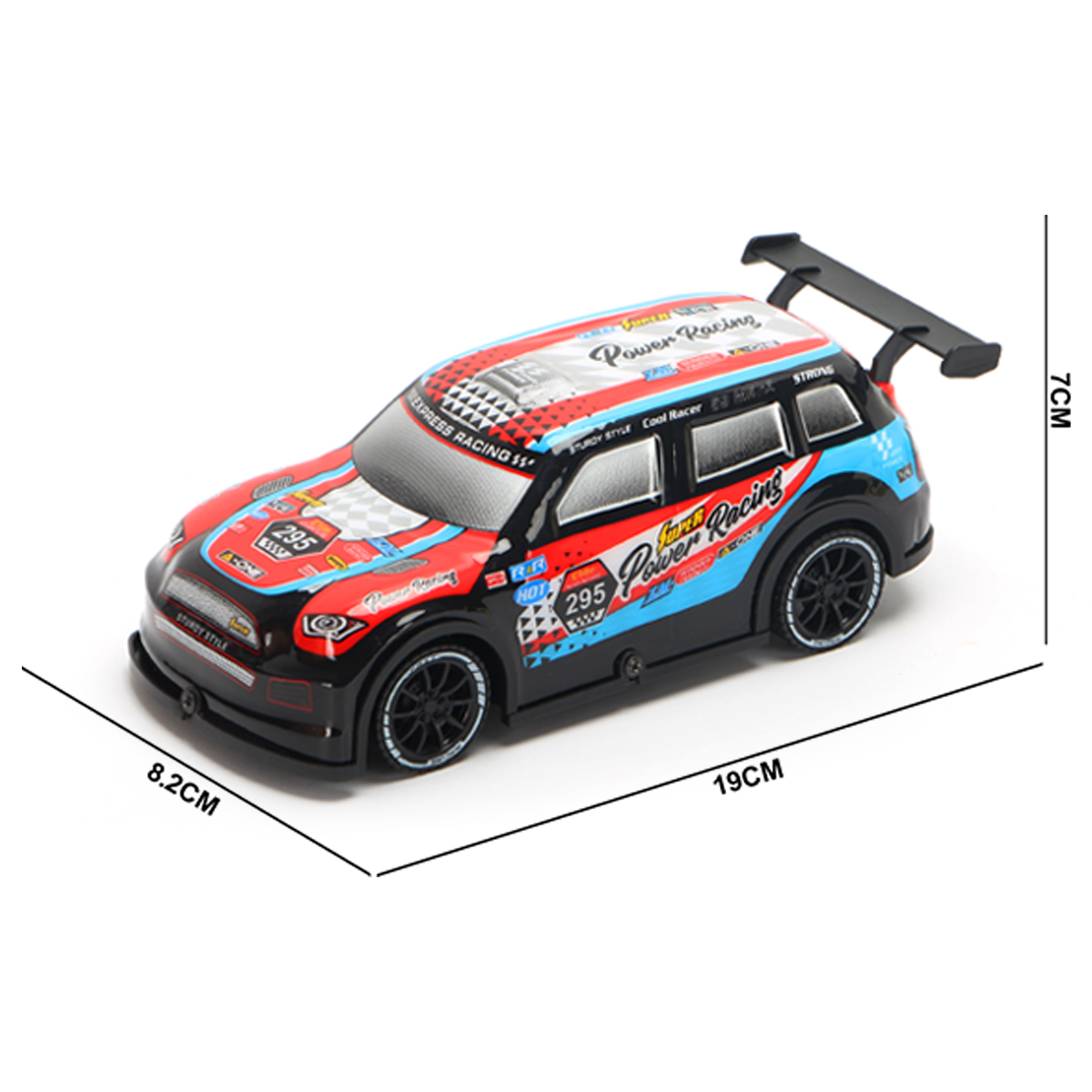 1:22 Scale Light &amp; Music Inertial Car Plastic Toy With ICV Control 4 AG13 Batteries Included Playing Gift For Kids