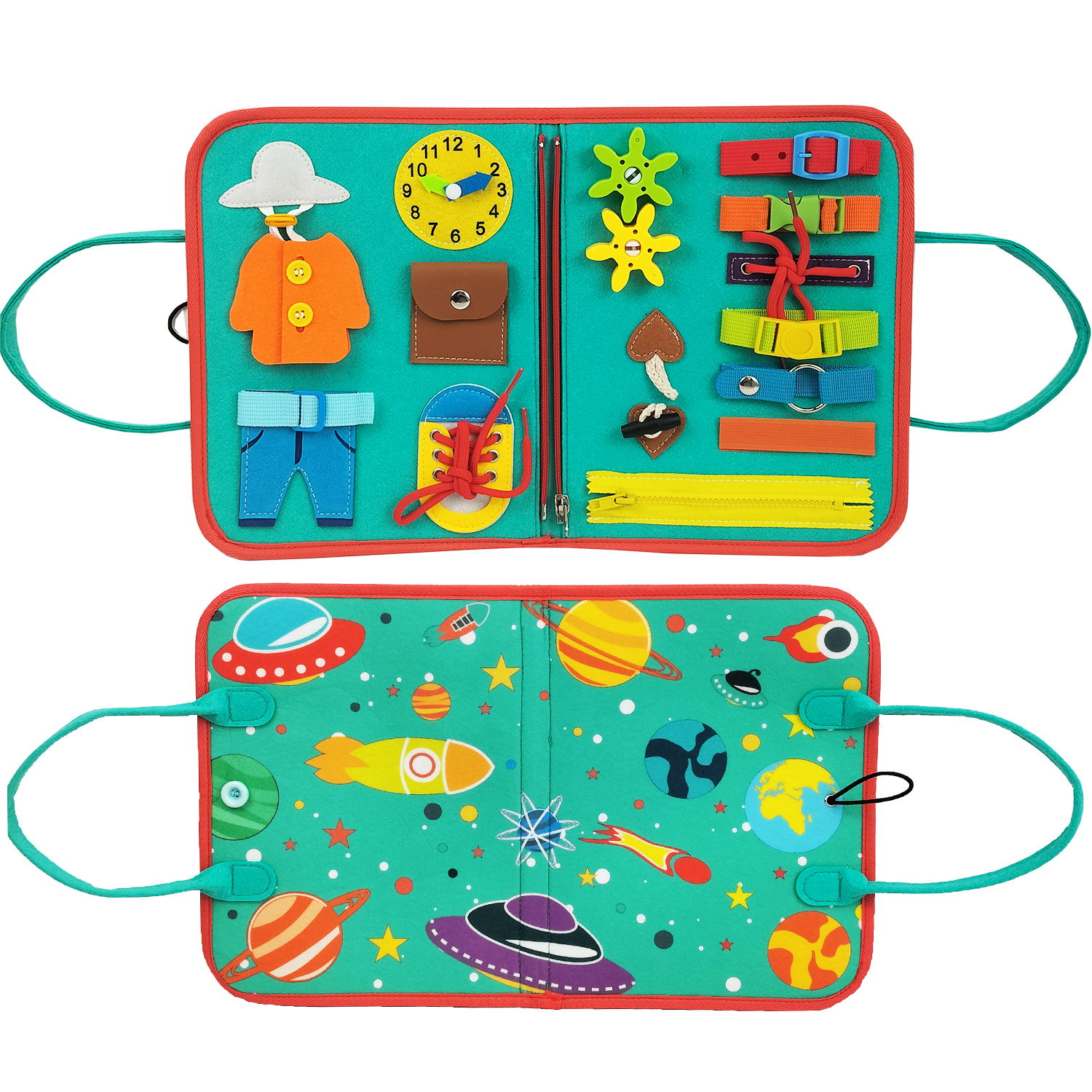 Busy Board Montessori Toys Autism Preschool Activities Board Sensory Board for Toddler Learning Fine Motor Skills