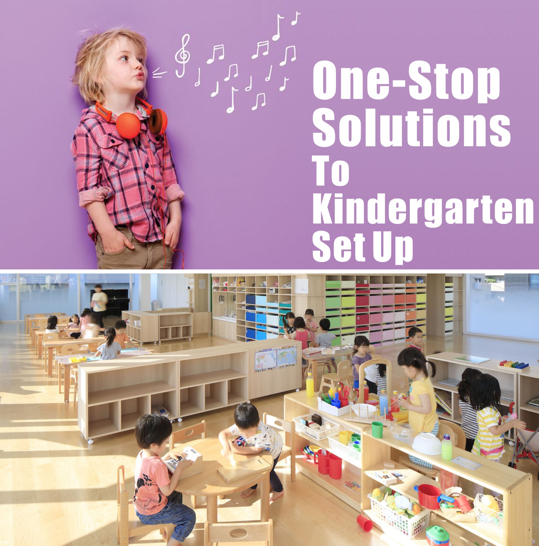 Montessori Wooden Kitchen Banner 1