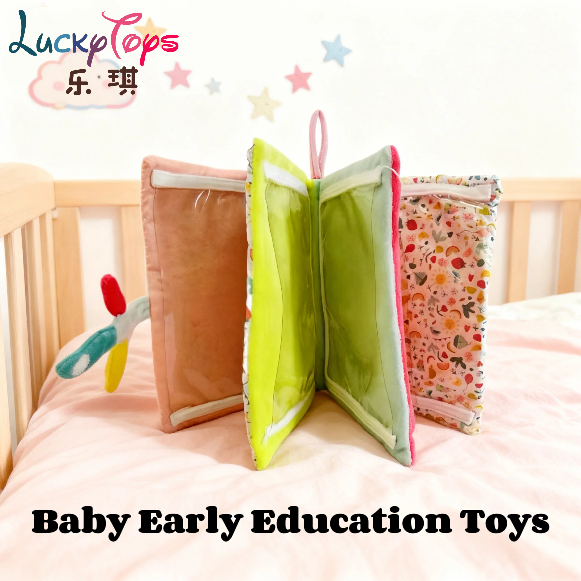 Preschool Cloth Book Early Educational Toy Washable Baby Cognitive Enlightenment Game for Toddlers