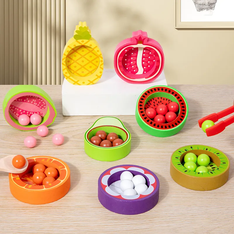 Wooden Fruit Classification Educational Toys Board Game