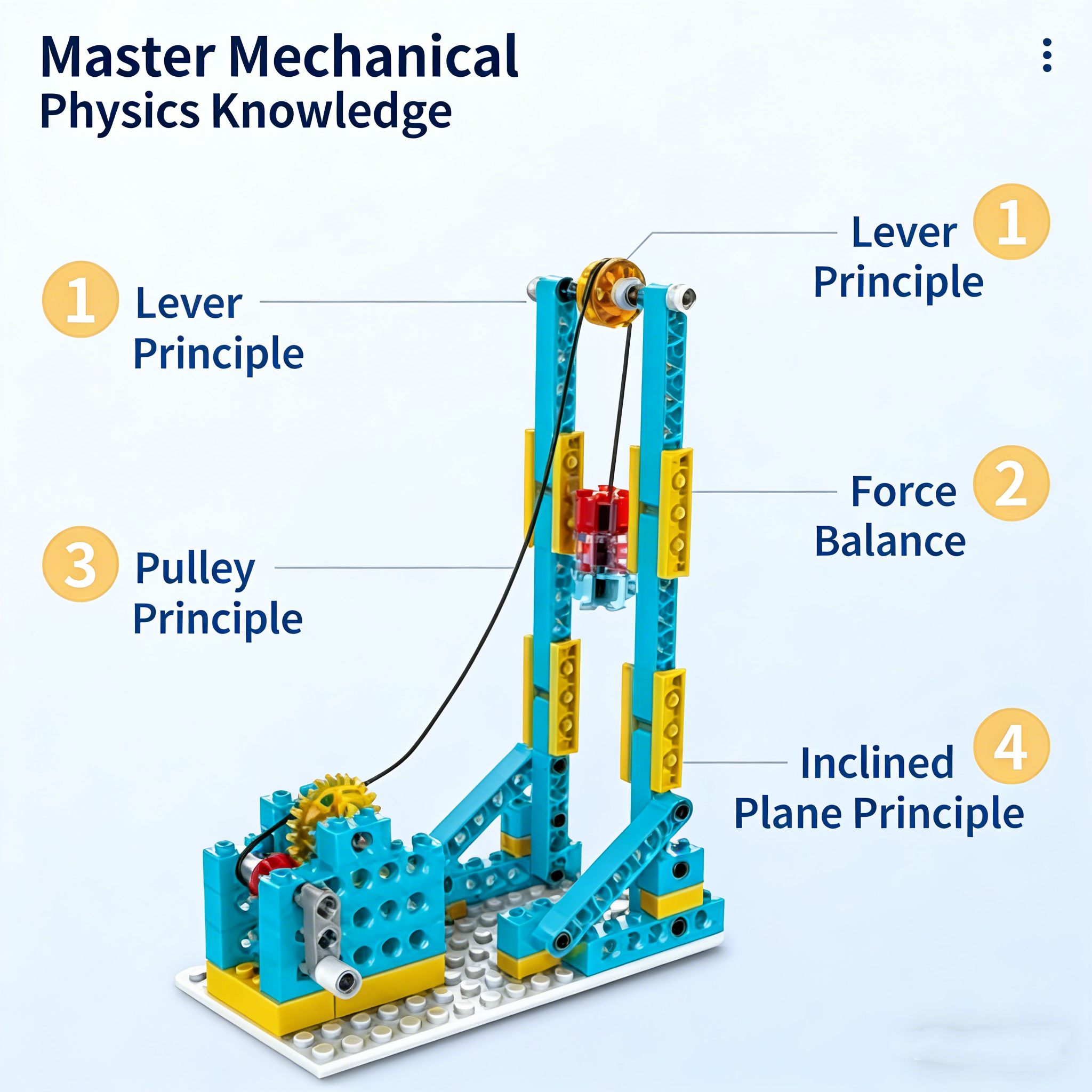 STEM Educational Plastic Building Blocks DIY Creative Gear Mechanics Coding Robot Toy Set for Children Gift